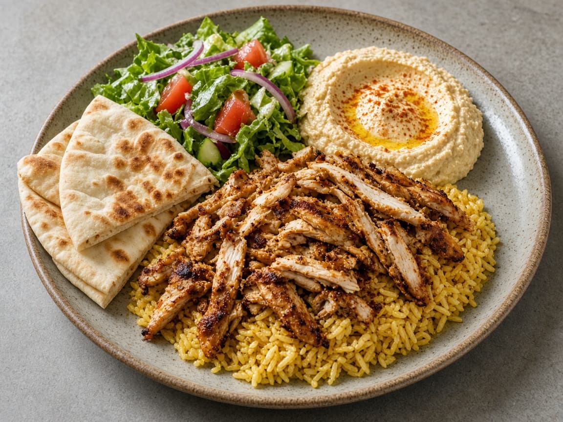 Chicken shawarma plate