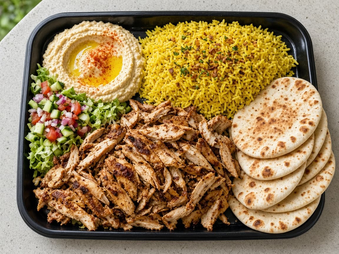 Chicken shawarma tray