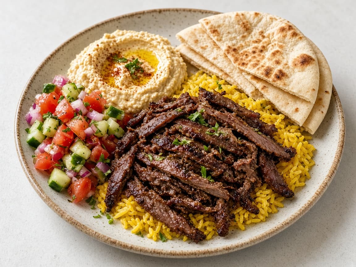 Lamb shawarma plate